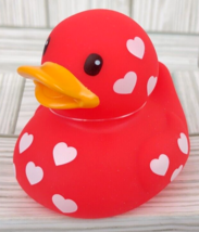Valentine&#39;s Heart Duck Infantino Hearts Fun Time Rubber Ducky Bath Toy F... - £9.59 GBP