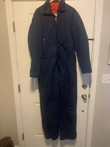 Vintage Walls Blizzard Pruf Insulated Work Coveralls Mens XL Tall Blue Very Good - £61.79 GBP