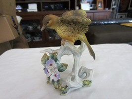Vintage Lefton Brown Bird Ceramic Bisque Figurine - £15.52 GBP