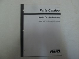 Volvo Penta Master Part Number Index Model WT Parts Catalog 3850083-1 - $8.00