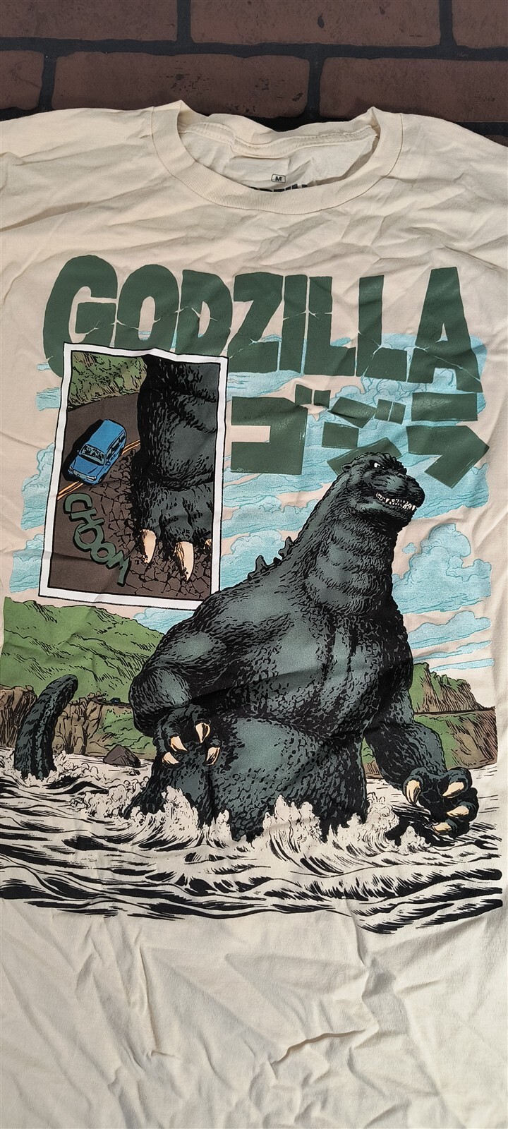 GODZILLA En El Agua Camiseta Blanca ~Nunca Usada~ S M L XL 2XL Item image 2