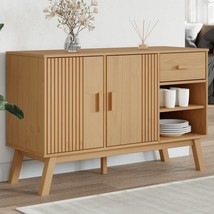 Sideboard Brown Solid pine wood Medium Sideboard Rectangular - $312.49