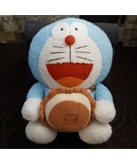 Doraemon w/Hamburger 12&quot; Stuffed Plush Toy HTF - £66.17 GBP