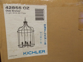 Kichler 42855OZ Tinley 4 Light 18 inch Olde Bronze Foyer Pendant Ceiling Light - £255.56 GBP