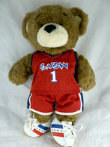 Build A Bear Bearemy Plush BABW 17&quot; Dressed with sneaker shoes w SOUND - £27.37 GBP