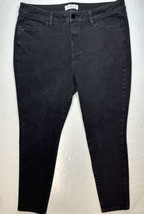 Lane Bryant High Rise Skinny Ankle Jeans Womens 16 Black Ultimate Stretc... - $19.99