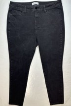 Lane Bryant High Rise Skinny Ankle Jeans Womens 16 Black Ultimate Stretch Denim - £15.81 GBP