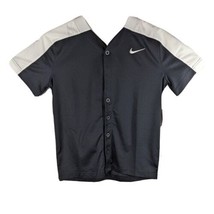 Kids Blank Baseball Jersey Button Up Medium Nike Team - £16.28 GBP