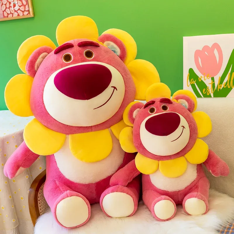 Kawaii Sunflower Strawberry Bear Big Plush Toys Pillow Cartoon Plush Dol... - $30.43