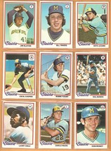 1978 Topps Milwaukee Brewers Team Lot 26 diff Robin Yount Bando Cooper Hisle Mon - £5.48 GBP