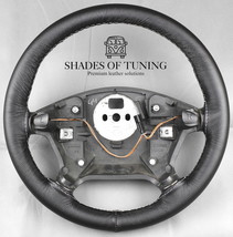  Leather Steering Wheel Cover For Audi Quattro Black Seam - £39.04 GBP
