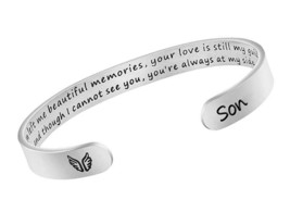 Memorial Gifts for Loss of Mom Dad In Memory of Cuff - $51.41