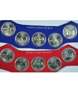 2011 P &amp; D America the Beautiful uncirculated quarters in mint cello - £10.10 GBP