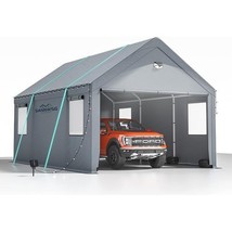 12 * 20 Heavy Duty Carport Canopy - Extra Large Portable Car Tent Garage - £276.63 GBP