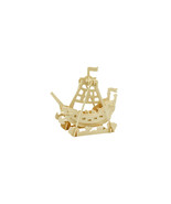 Swing Boat 3D Wooden Puzzle DIY Dimensional Wood Build It Yourself Ship ... - £5.44 GBP