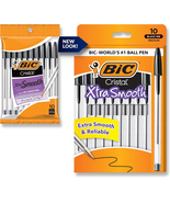BIC Cristal Xtra Smooth Ballpoint Pen, Medium 10 Count (Pack of 1), Black - €2,19 EUR