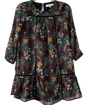 Loft Peasant Dress Floral Lace Boho Long Sleeve Spring Garden Lined Flow... - £15.85 GBP
