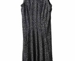 LLE Womens Size 10 Spotted Ribbed Fit and Flare Pull over Sleeveless Dress - $23.84