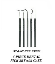 PET DOG CAT 5 STAINLESS STEEL DENTAL Tool Pick SET Scaler Teeth Cleaning... - £15.97 GBP