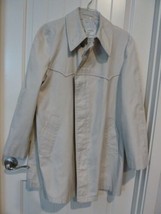 Vintage London Fog Maincoats Raincoat Rain Trench Coat 42Reg Ivory - £25.50 GBP