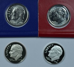 2014 P D S S Roosevelt Uncirculated & Proof dimes - $16.00