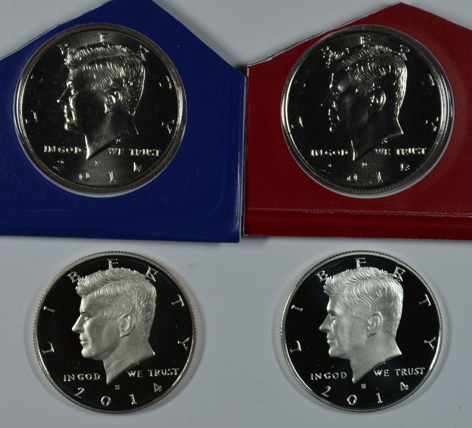 2014 P D S S Kennedy Uncirculated & Proof Half Dollars - $41.00