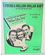 I Found A Million Dollar Baby Sheet Music Ronald Reagan 1931 - £10.20 GBP
