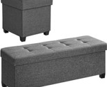 43.3 Inches Storage Ottoman And 15 Inches Cube Storage Ottoman Bundle, F... - £159.32 GBP
