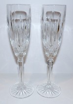 STUNNING PAIR OF MIKASA CRYSTAL OLD DUBLIN 8 7/8&quot; CHAMPAGNE FLUTES - $30.48