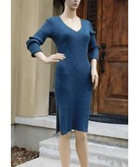 Long Sleeve V-Neck Sweater Dress by Athleta (Reverie Dress), blue marl, ... - £48.50 GBP