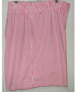 Womens The Short Side Pink White Stripe Shorts Size 24W - £3.94 GBP
