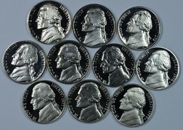 1970 - 1979 S Jefferson Proof nickel set - £11.97 GBP