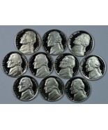 1980 - 1989 S Jefferson Proof nickel set - £10.94 GBP