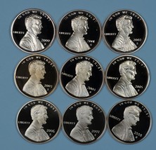 2000 - 2008 S Lincoln Memorial Proof penny/cent set - £11.99 GBP