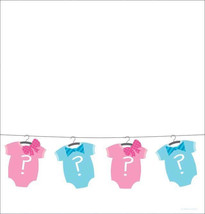 Baby Shower - &#39;Bow Or Bowtie?&#39; Plastic Tablecover - $5.99