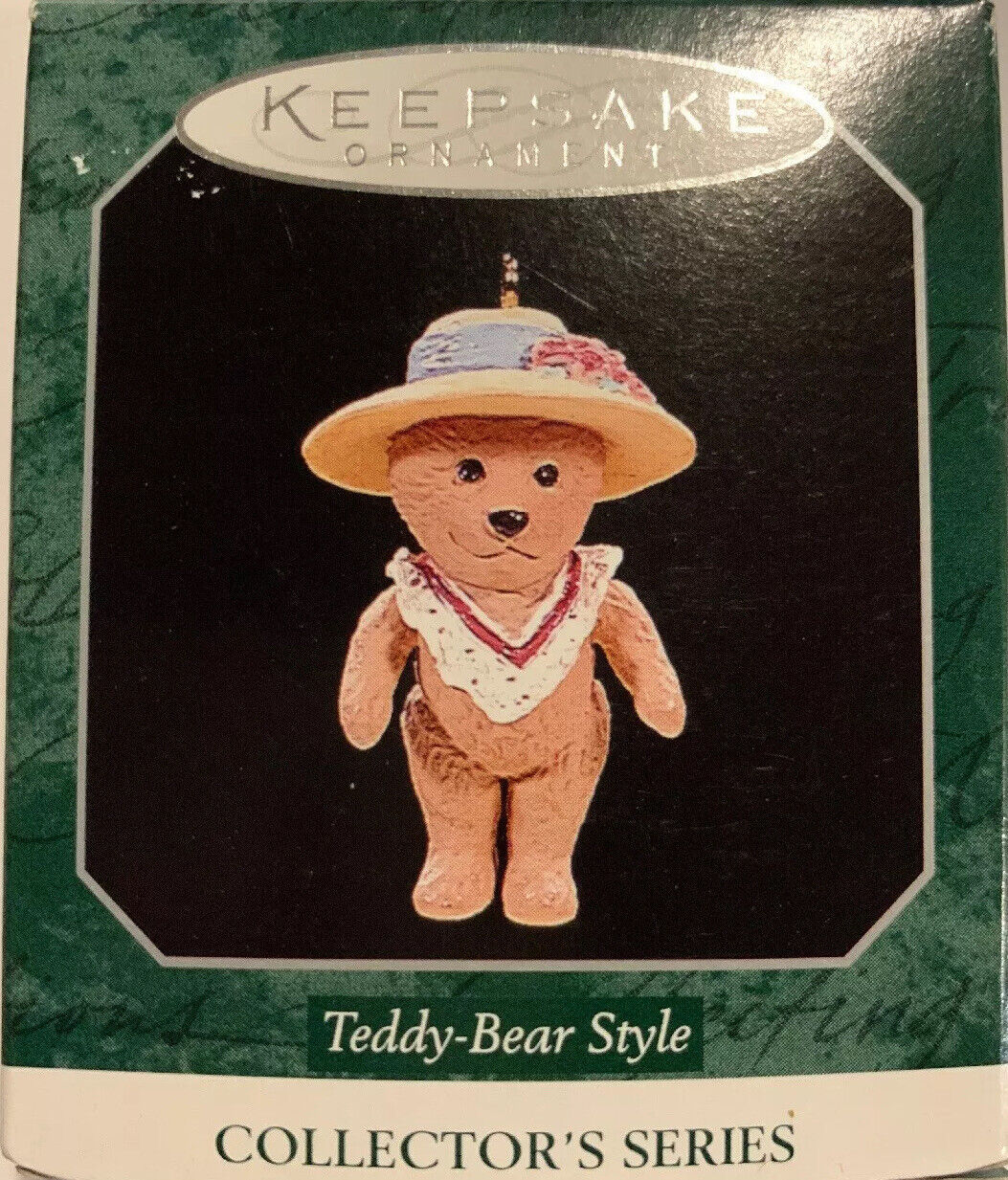 Hallmark &#39;1998 Teddy-Bear Style&#39; 2nd in Teddy-Bear Series Miniature Orna... - $3.99