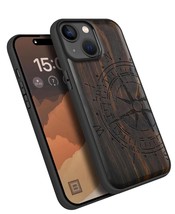 Magnetic Wood Case for iPhone 15 Case [Solid Wood and Black Soft TPU] - $103.64