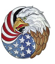 God Bless America Custom and Unique Patriotic Patches[American Eagle ] Embroider - £19.49 GBP