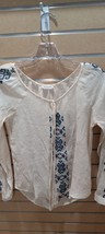 Blu Pepper Embroided Top Shirt Women Size Small Boho - £12.86 GBP