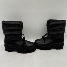 Stuart Weitzman TYLER UltraLift Black Leather Lugsole Pull On Booties, Size 6B - $123.74