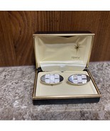 Vintage Swank Silver Color Cufflinks With Box - $20.54 CAD