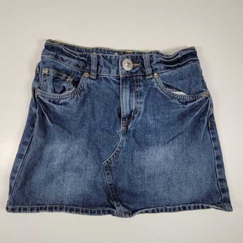 Levis Girls Blue High Rise Skirt Denim Hemmed Size 14 Regular adjustable waist - $13.96