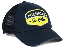 Michigan Wolverines Mens TOTW Society Adjustable Trucker Hat Cap - OSFM - NWT - £11.76 GBP