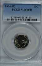 1996 W Roosevelt Dime PCGS MS66FB  Full bands - $46.50