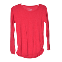Hanes Girl&#39;s Long Sleeve Red Tee Shirt Size Large - $11.88