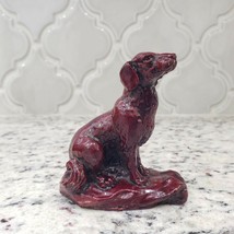 Chinese Zodiac Red Resin Dog Sitting Figurine - £7.37 GBP