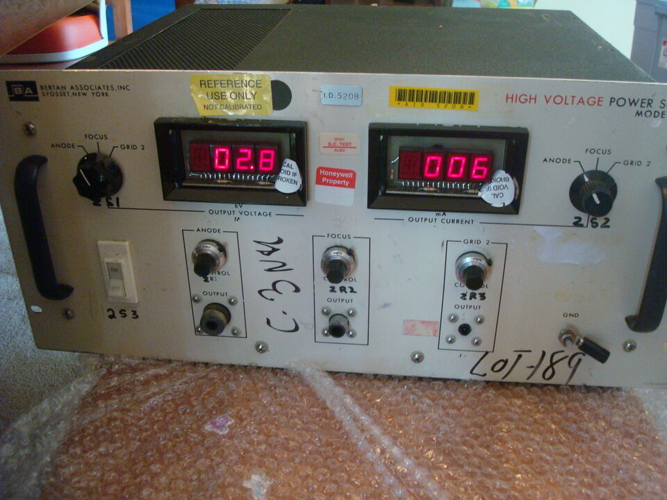 Bertan Associates High Voltage Power Supply kV mA  model- 1648 - $1,747.99