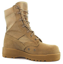 Wellco 233 Hot Weather 3.5 XW 3 1/2 Extra Wide Tan Combat Military Boots Vibram - £32.02 GBP