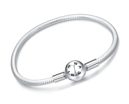Snake Chain Bracelet for Charms 925 Sterling - £135.69 GBP