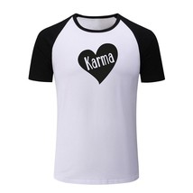 Karma Retribution For Sin Mens Boys Casual T-Shirts Graphic Print Tops Shirts - £12.99 GBP